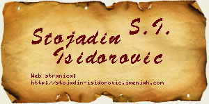 Stojadin Isidorović vizit kartica